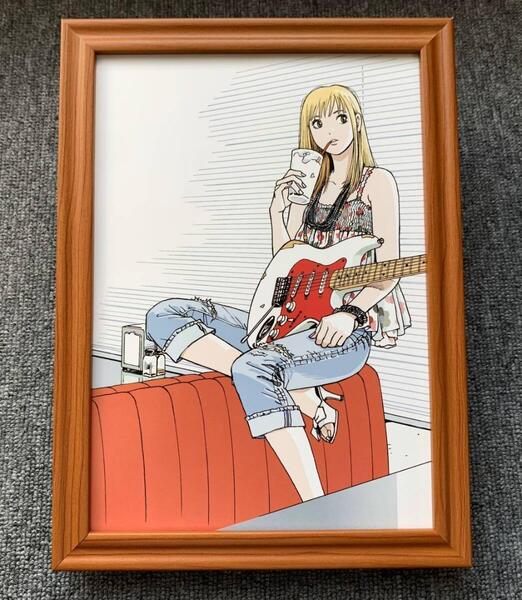 ■江口寿史『ストップ!!ひばりくん!2009』B5サイズ 額入り 貴重イラスト 印刷物 ポスター風デザイン 額装品 アートフレーム