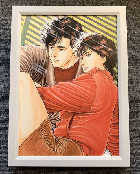 ■北条司『CITY HUNTER<7>』A4サイズ 額入り 貴重イラスト 印刷物 ポスター風デザイン 額装品 アートフレーム インテリア