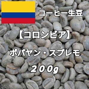 【コロンビア】ポパヤン・スプレモ コーヒー生豆 200g(コーヒー生豆 自家焙煎 コーヒー豆 コーヒー 珈琲)