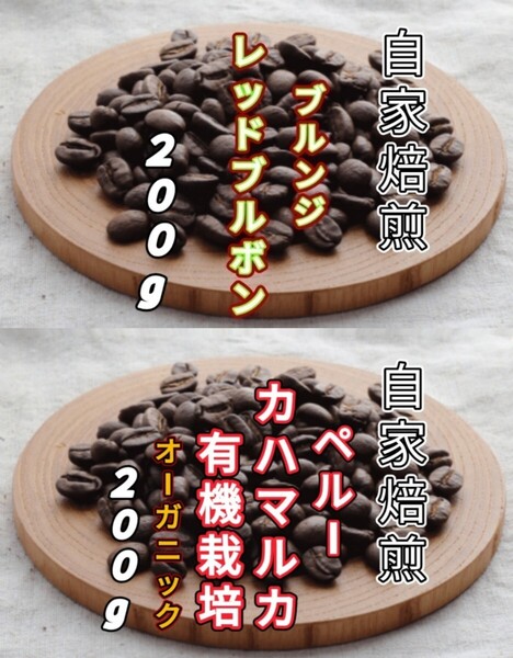 【ブルンジ】レッドブルボン【ペルー】カハマルカ 自家焙煎コーヒー豆 各200g(自家焙煎 コーヒー豆 コーヒー)