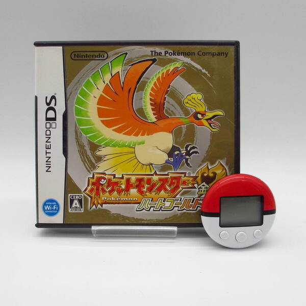◆動作確認済み◆ポケットモンスター ハートゴールド ポケウォーカー 付き NINTENDO DS ソフト ポケモン 金 任天堂 ゲームソフト
