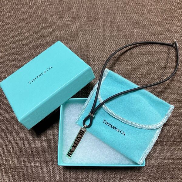 TIFFANY ティファニー チョーカー ラバーネックレス ペンダント SV925 シルバー 郵パケット+無料