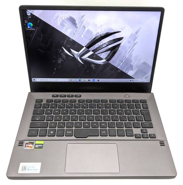 ASUS ROG Zephyrus G14 Ryzen 7 4800HS/メモリ16GB/SSD512GB/GeForce GTX1650/14インチ フルHD液晶 120Hz対応/Windows10 GA401IH-R7G1650G