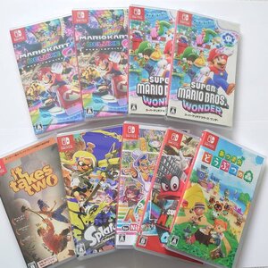 Switchソフト 9本セット マリオカート8 マリオワンダー あつまれどうぶつの森 マリオオデッセイ スプラトゥーン3 人生ゲーム It Takes Two