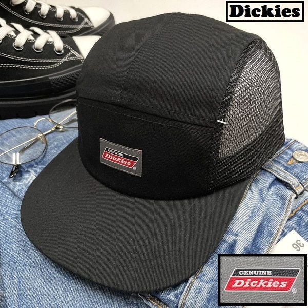 Dickies ブラック メッシュジェットキャップ スポーツ ゴルフ バイク トラック アウトドアキャンプオートバイ 帽子グレータグ ディッキーズ