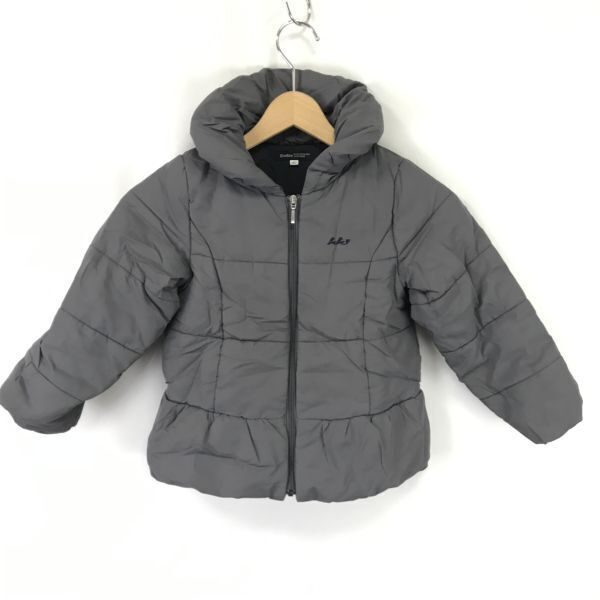 べべ/BeBe★中綿入り防寒ジャケット【女の子110/グレー/gray】ジャンパー/ブルゾン/Coat/Jacket/Jumper◆BH997