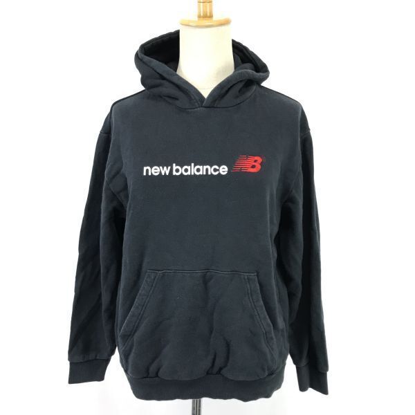 ニューバランス/New Balance★プルオーバーパーカー【レディースL/黒/black】スウェット/Tops◆BH851