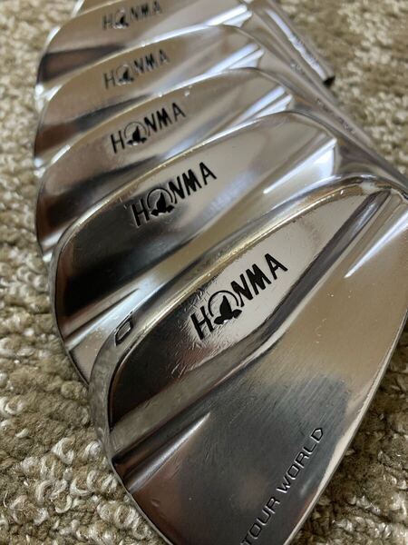 HONMA TW-BMアイアンヘッド マッスルバック 5〜Pまで6個 飛んでやさしい
