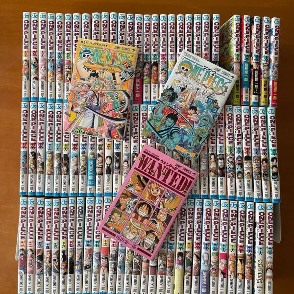 ONE PIECE 1-98巻+WANTED 91冊セット 1-82,84-86,89,90,91,93,98 まとめてジャンプコミック 尾田栄一郎 漫画 ワンピース 集英社