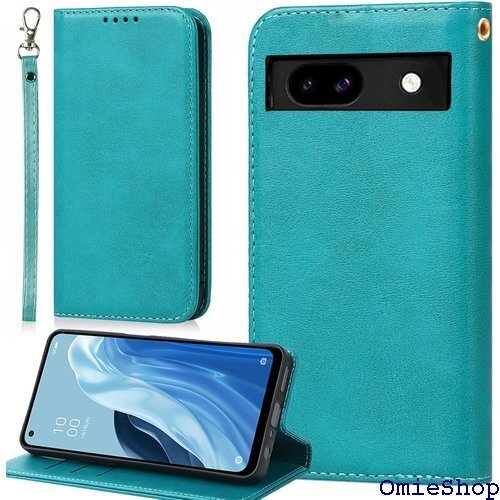 適用 Google Pixel 8a ケース 手帳型 カード入れ スタンド 落ち着いた色 レトロ ターコイズ 1819