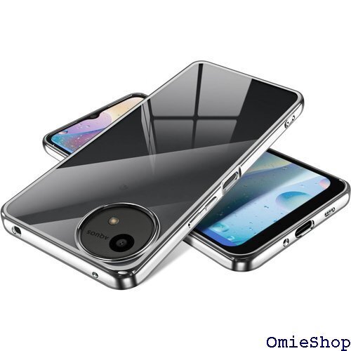 AQUOS wish4 ケース クリア 薄型 アクオス カバー 透明 TPU 耐衝撃 人気 落下防止 シルバー 1958