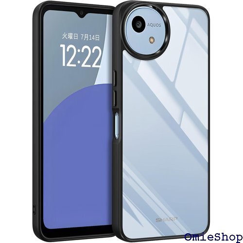 BENTOBEN Aquos wish4 ケース クリ 保護 カバー アクオスwish4 スマホケース ブラック 2123