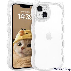 BENTOBEN いphone14 ケース クリア 猫 ウェーブ カバー アイフォン14 スマホケース クリア 2260