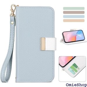 Kahper for いphone15 ケース 手帳型 機能 カード収納 大人 女性 人気 6.1インチ ブルー 2634