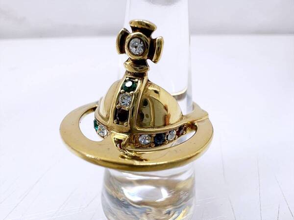 良好品 Vivienne Westwood ヴィヴィアンウエストウッド ソリッドオーブリング 指輪 925GP L SR1375