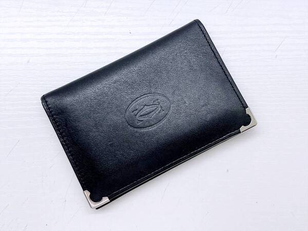 Cartier カルティエ マストドゥ カードホルダー カードケース 名刺入れ 黒 シルバー