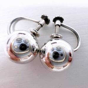 美品 Georg Jensen ジョージジェンセン 141A ボール イヤリング シルバー SV925