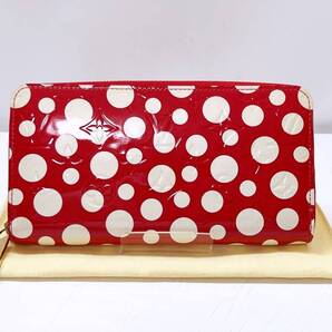 美品 Louis Vuitton ルイヴィトン ヴェルニ ドットインフェニティ ジッピーウォレット 長財布 草間彌生 M91572