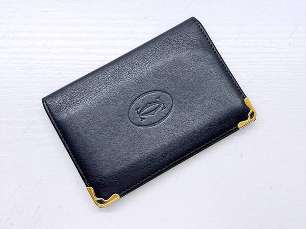 Cartier カルティエ マストドゥ カードホルダー カードケース グレー系 ゴールド 名刺入れ L3001703