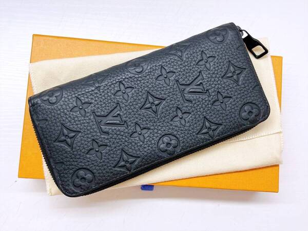 美品 Louis Vuitton ルイヴィトン ジッピーウォレット ヴェルティカル モノグラム トリヨン 長財布 RFID M69047 定価¥176,000
