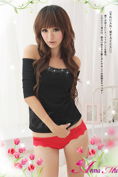 新品 未使用送料 無料693赤色綿素材とフルバックショーツ 生理用としてOK。可愛さとセクシーさ兼て、普段使いもOK 伸縮性抜群 キュート