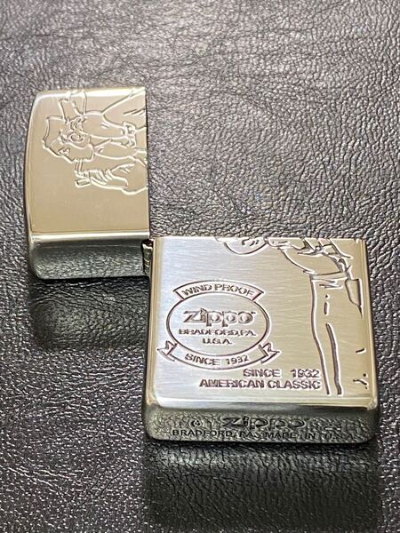 zippo ウィンディ シルバー 外側ケース アウター 前面刻印 希少モデル 2023年製 WINDY silver