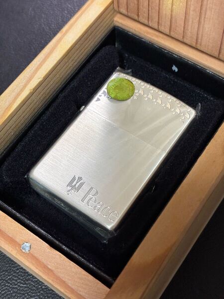 zippo ピース 限定品 2面刻印 希少モデル 2012年製 Peace NIPPON JT 専用木箱 ケース 保証書付き