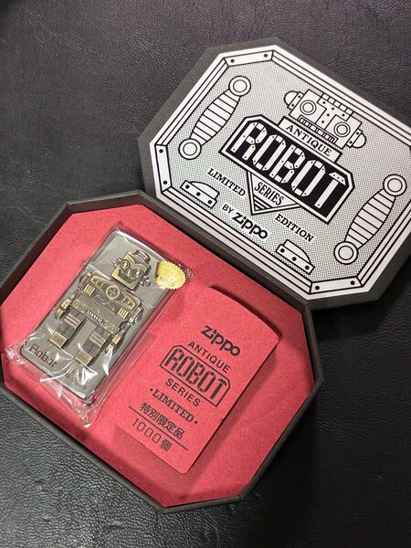 zippo ANTIQUE ROBOT SERIES 限定品 ロボット 希少モデル ヴィンテージ 1996年製 シリアルナンバー NO.0968 専用ケース 保証書付き