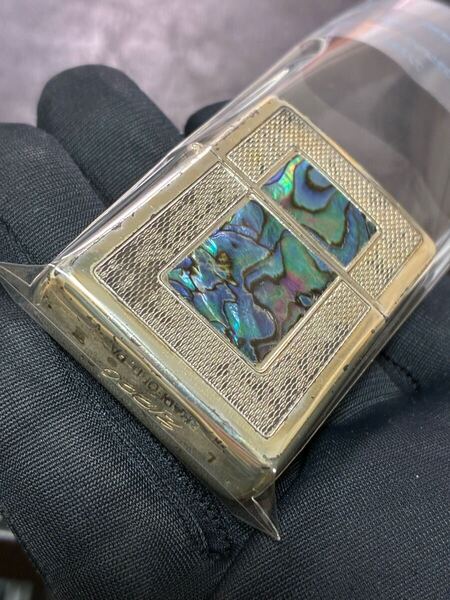 zippo シェル 筆記体 ヴィンテージ 1990年製 シルバー 希少モデル シルバーインナー 1987年製