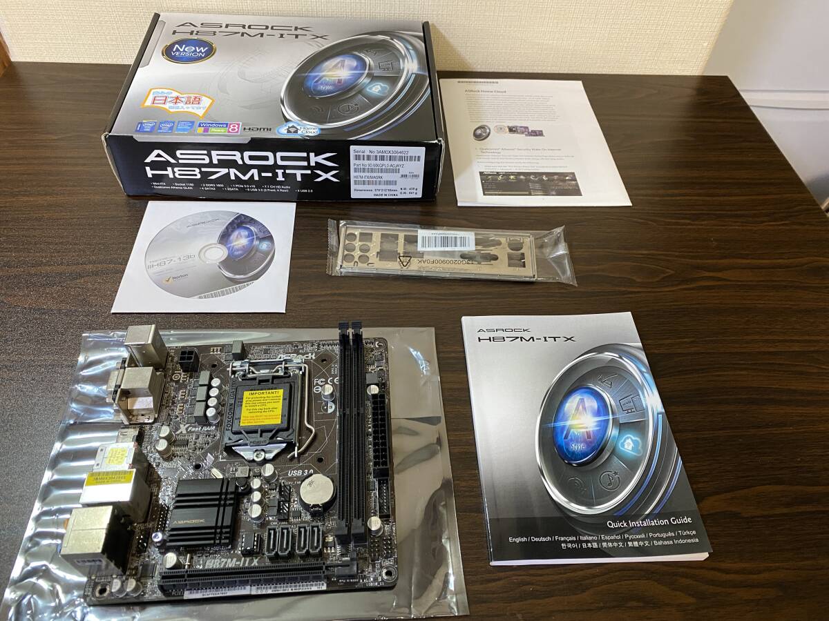 intel - ASRock製 Mini-ITXマザーボード H87M-ITX LGA1150 dsc-6307-8-