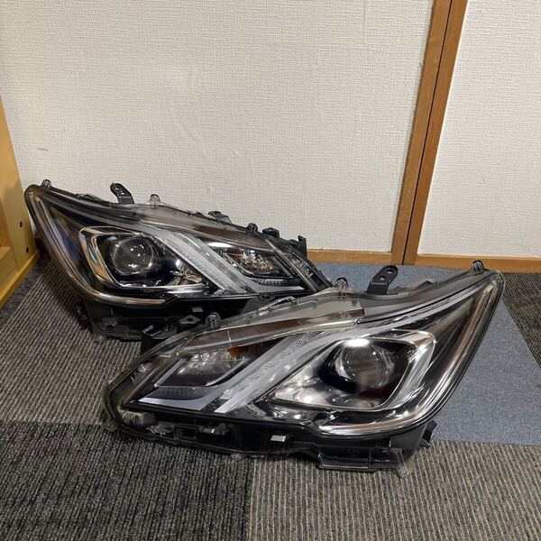 210クラウンアスリート& 後期型ヘッドライト左右 送料込み 即決 点灯済 LED