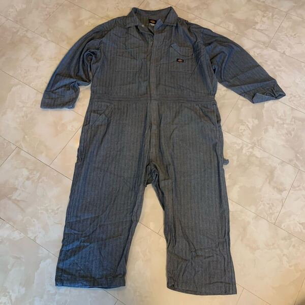 ディッキーズ Dickies 3XL 4XL 5L 4L作業着 ツナギ つなぎ オーバーオール デニム ブルー オールインワン 長袖オールインワン 作業着つなぎ