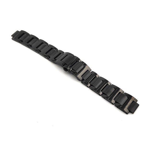 20mm 腕時計 凸型 修理交換用 ブレスレット ブラック 【対応】カルティエ バロンブルー 42mm WSBB0015等 Cartier