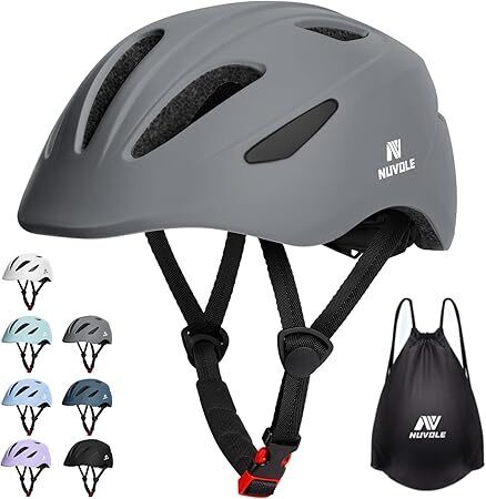 NUVOLE子供用自転車ヘルメット こども ヘルメット 子供 CEマーク ASTM安全規格 日本子ども専用モデル 超軽量 3D保護 2セット置換クッション