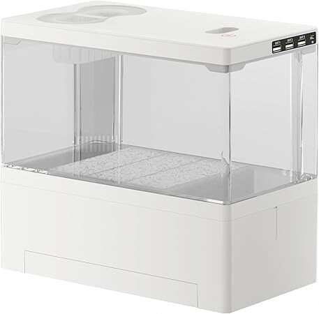 水槽 小型 フルセット アクアリウム メダカ飼育水槽 静音 USB式で省エネ LEDライト付 底部濾過システム搭載 フィルター付 取扱説明書付 L