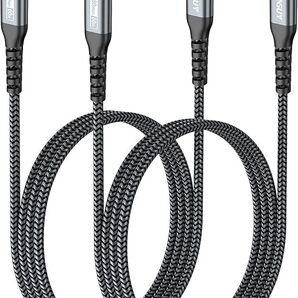 SUNGUY USB Type C ケーブル 1M 【2本組】 PD対応 60W 急速充電 USB C to USB C ケーブル Type C to C ケーブル USB2.0データ転送