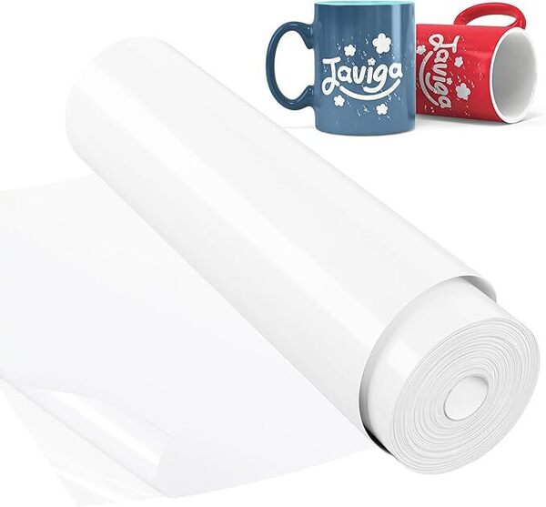 JAVIGA 光沢ありホワイト カッティングシート 白 約30cm*1220cm 防水 耐候 カッティングシート 車 DIY すべてのカッティングマシン に対応