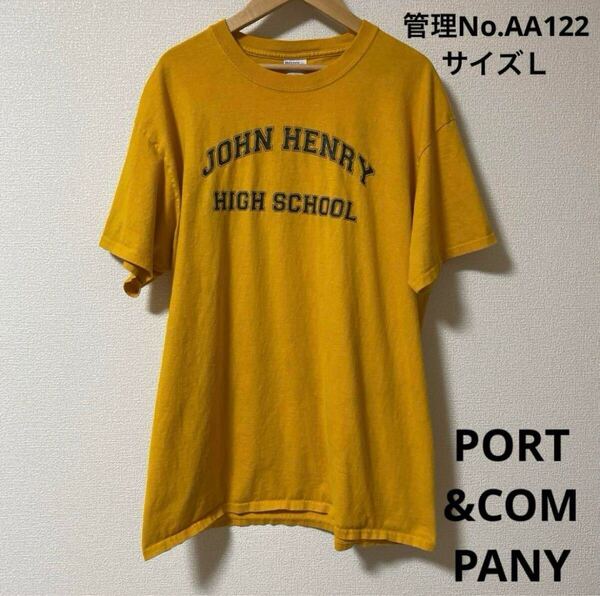 ★送料無料★ 即決 メンズ USA古着 両面プリント Tシャツ PORT&COMPANY サイズL