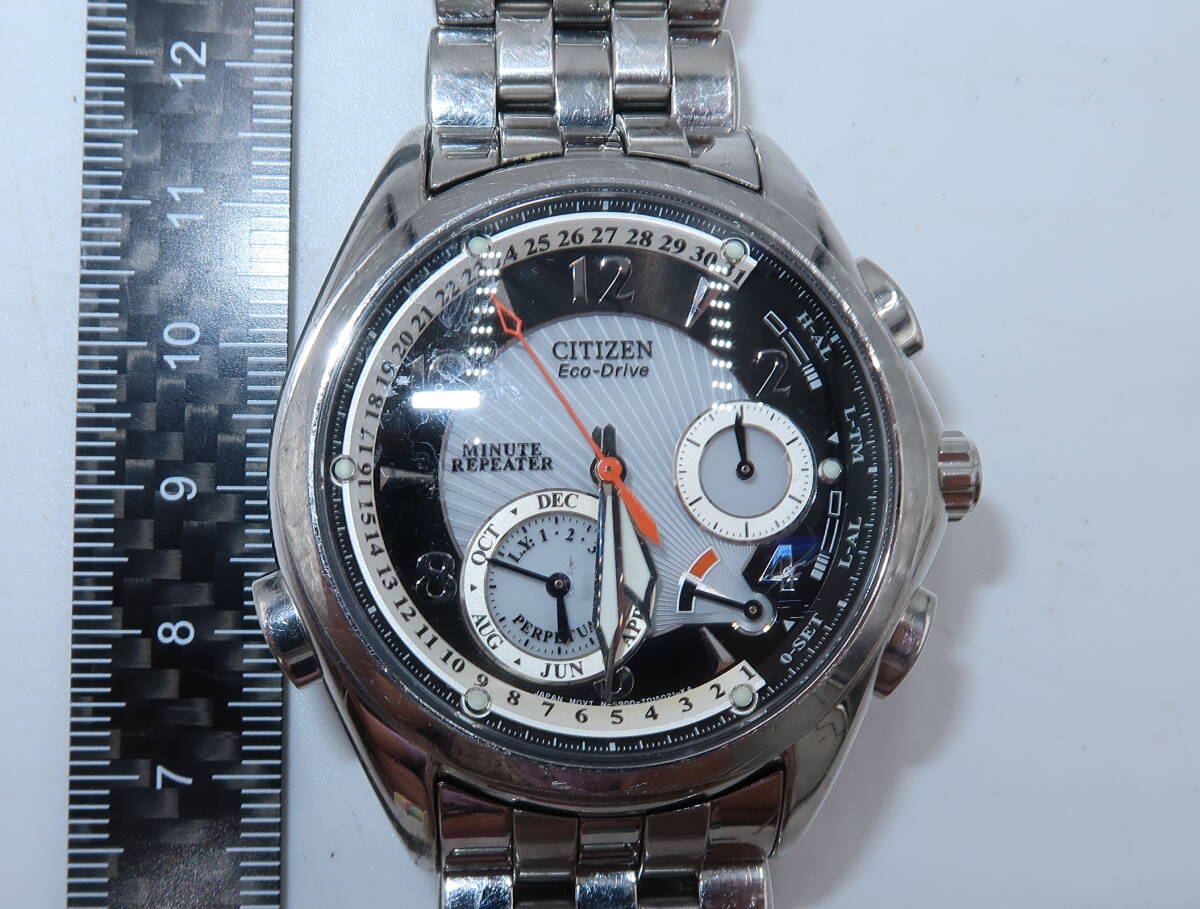 良品【稼働品】CITIZEN シチズン ミニッツリピーター シルバー ソーラー Yahoo!オークション -「シチズン ミニッツリピーター」(ブランド