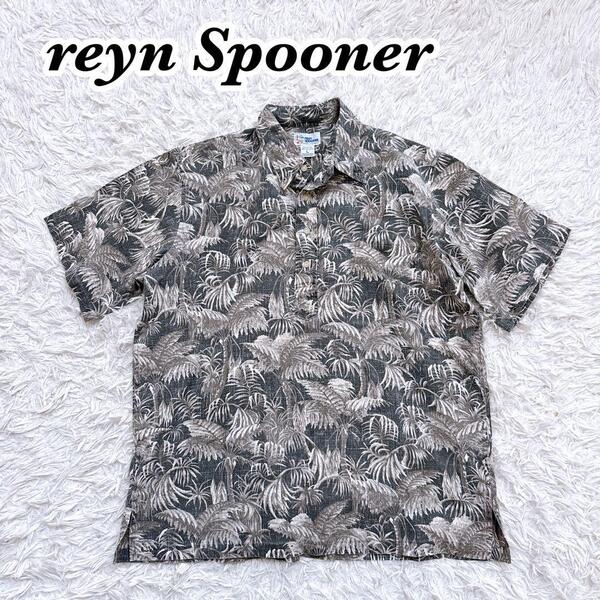 送料無料 ビンテージ 90s レインスプーナー reyn spooner アロハシャツ プルオーバー ビキニタグ 水着タグ 半袖 L