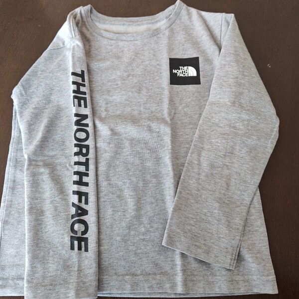 THE NORTH FACE ノースフェイス 長袖 Tシャツ キッズ120 グレー キッズ 子供服 男女可能 人気 ロンT