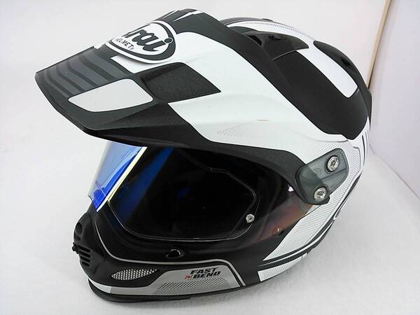 【送料無料】2021年製 良品 Arai アライ TOUR CROSS 3 ツアークロス3 VISION つや消し Sサイズ ミラーシールド付き ヘルメット