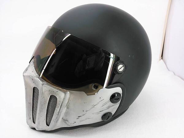 【送料無料】TT&CO MAD MASSK マッドマッスク ローマン アルミ ラスティー マットブラック MLサイズ スモークシールド付き ヘルメット