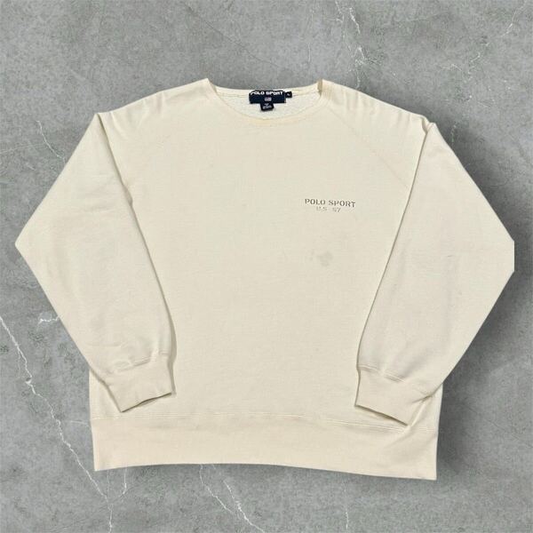 【Lサイズ】ポロスポーツ スウェット 90s ロゴ刺繍 ステンシル polosport トレーナー polo92 polo1992 rl93 rl67