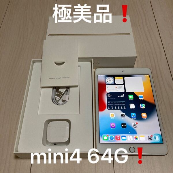 【極美品】備品完備 Apple iPad mini4 64G Cellular