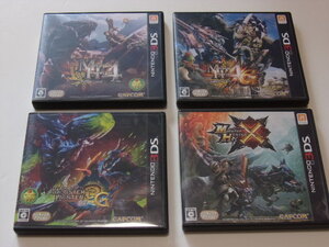 ☆中古☆3DSソフト☆モンスターハンター4本セット☆