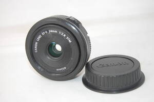 ★外観現状★実写確認済み★AF、MFも動作★ CANON キャノン EF-S 24mm F2.8 STM G-385