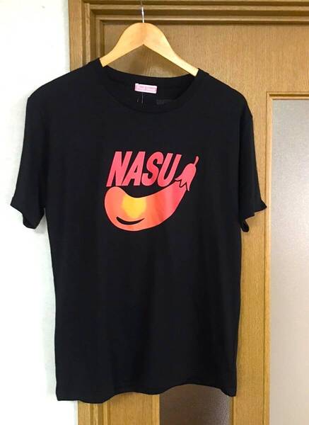 新品 タグ付き おもしろTシャツ NASU Lサイズ 黒色 半袖 面白Tシャツ パロディTシャツ