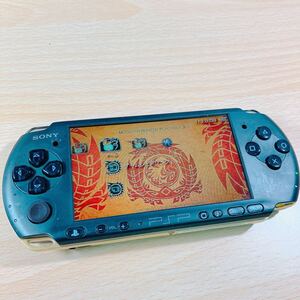 SONY ソニー PSP PSP-3000 プレイステーション ポータブル 初期化 モンハンモデル 通電確認済み 動作確認済み ジャンク ブラック 黒
