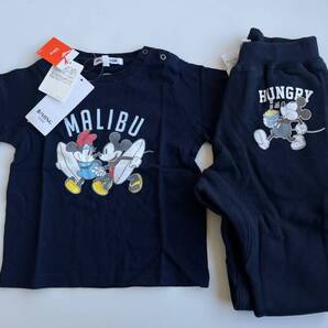 ★送料込み!!!★新品 B:MING by BEAMS ビームス ミッキー ディズニー Tシャツ スウェットパンツ 2点セット SIZE 90